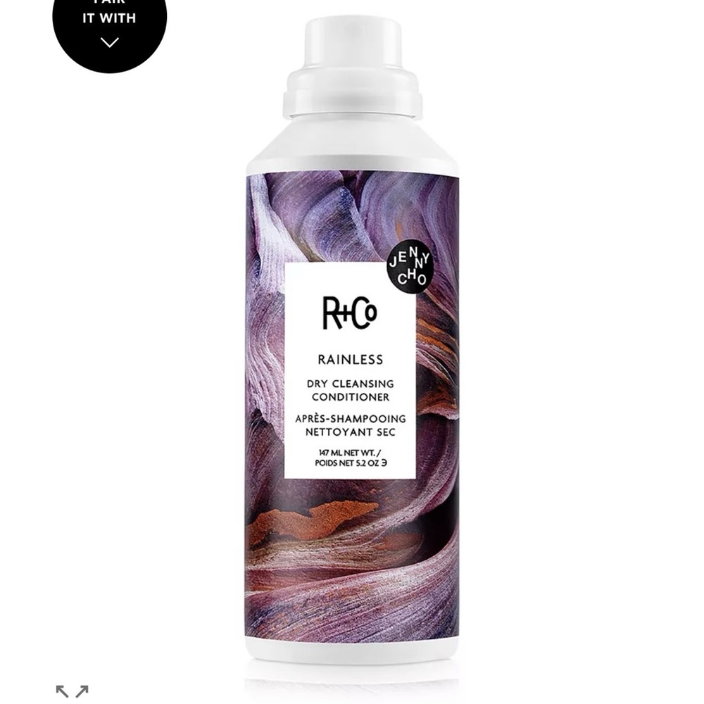 R+Co Rainless Dry Cleansing Conditioner - Purple and White